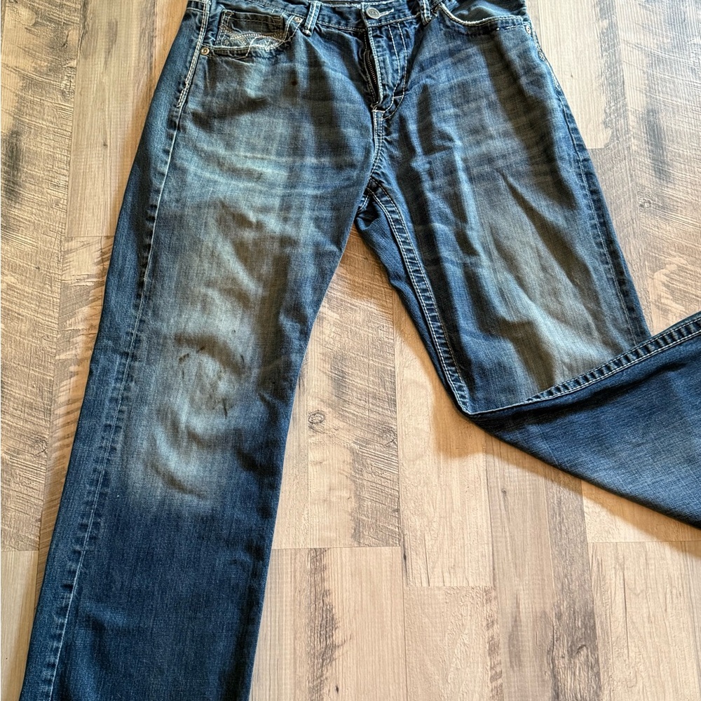 BKE Blue Straight Jeans Classic Denim - Picture 3 of 3
